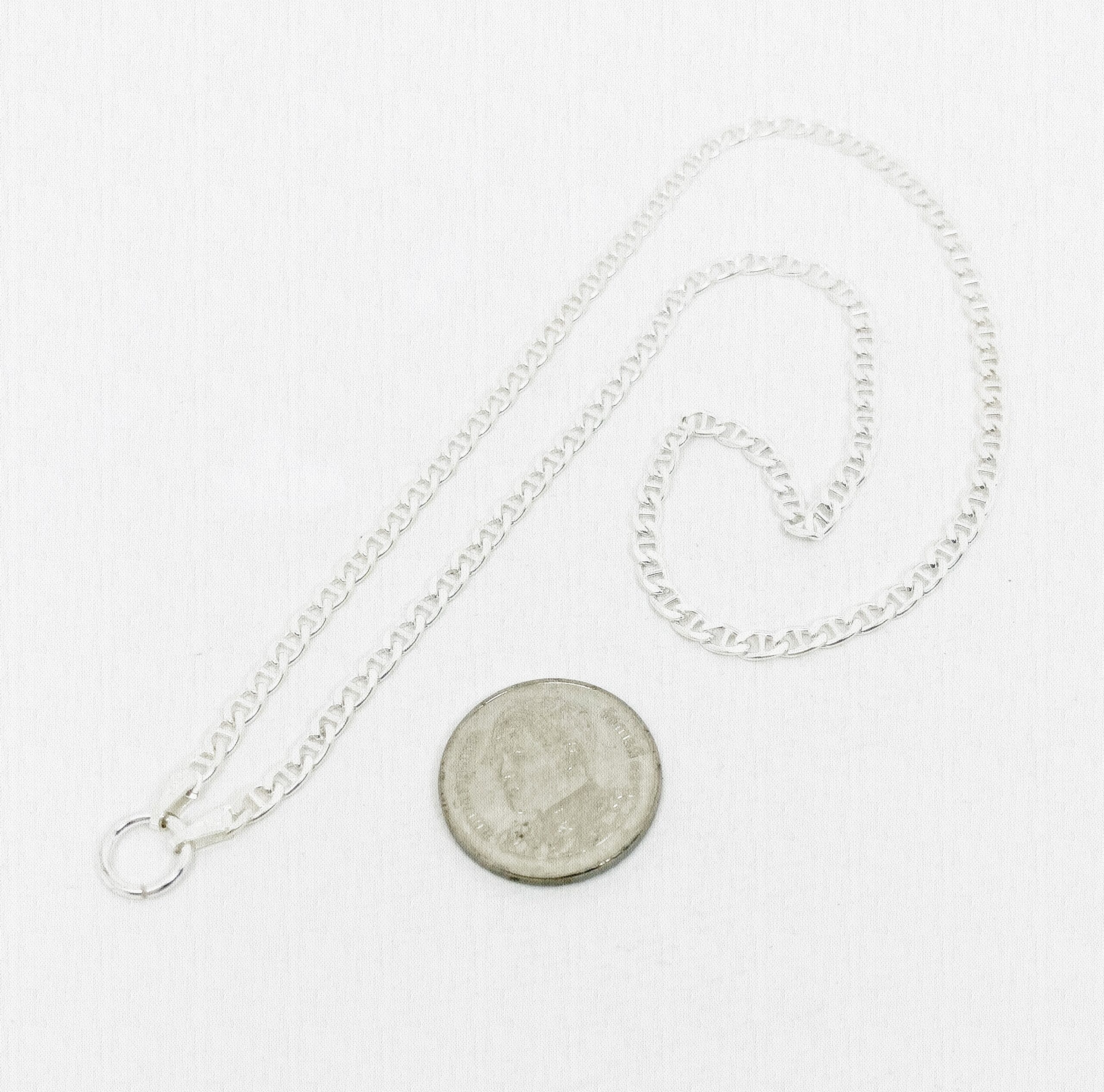 สร้อยคอห้อยพระเงินอีตาลีแท้ ลายมารีน ห่วงหน้า ห้อยพระ 1 องค์ - Image 6